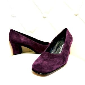 Evan Picone Purple Suede Pumps size 5.5 GUC